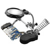 16126-A 3.5X/12X LED Light Stand Type Watch Repair Magnifier With
