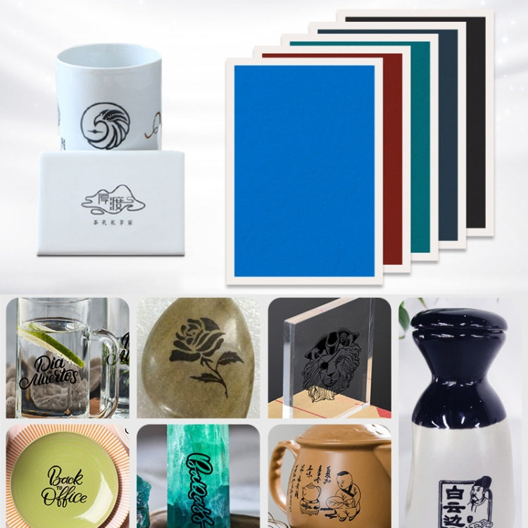 DAJA Carved Color Paper For Ceramic / Glass / Stone / Crystal / Jade, Carved Color Paper Navy, Carved Color Paper Black, Carved Color Paper Blue, Carved Color Paper Green, Carved Color Paper Maroon