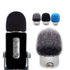 For Blue Yeti Pro Anti-Pop and Windproof Sponge/Fluffy Microphone Cover, Black Sponge, Black Hair, Gray Hair