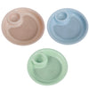10pcs With Flavour Dish Dumpling Plate Wheat Straw Double Layer Drain Dish