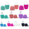 2pcs L-03-01 Face Ice Apparatus Massage Ice Roller Beauty Makeup Silicone Face Ice Tray, Makeup Blue With Hole, Makeup Rose Red With Hole, Makeup Glacier White With Hole, Makeup Mysterious Black With Hole, Makeup Olive Green, Makeup Vitality Orange����...