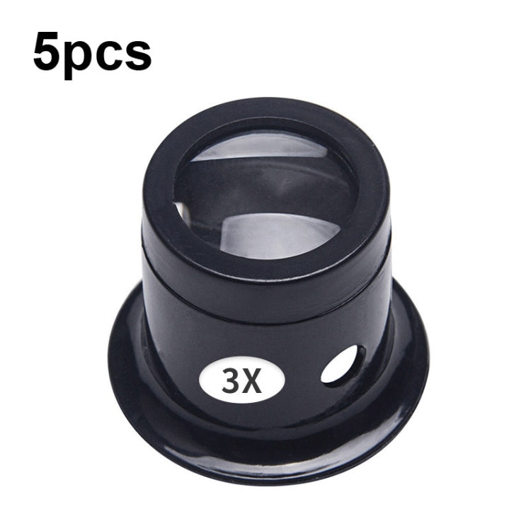 5pcs Eyepiece Magnifier Glass Lens Eyepiece Type Repair Magnifier