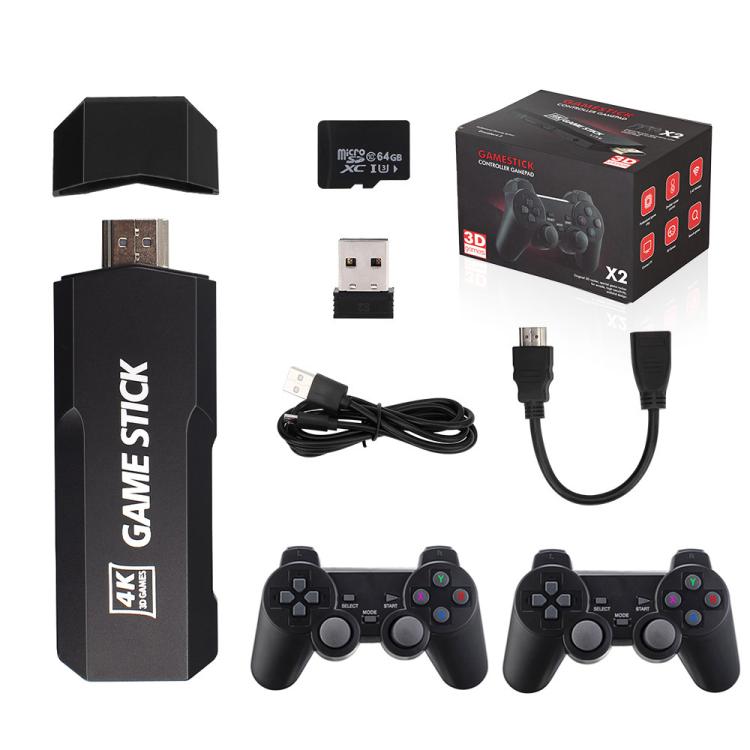 GD10 2.4G Wireless 4K HD TV Game Console PSP Game Box