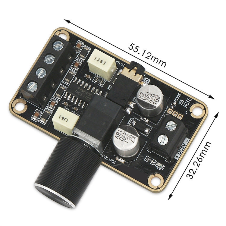 PAM8406 Digital Power Amplifier Board DIY Small Speaker 5W+5W Dual Channel Stereo Doco Ding 5V Amplification Module, PAM8406 Chip