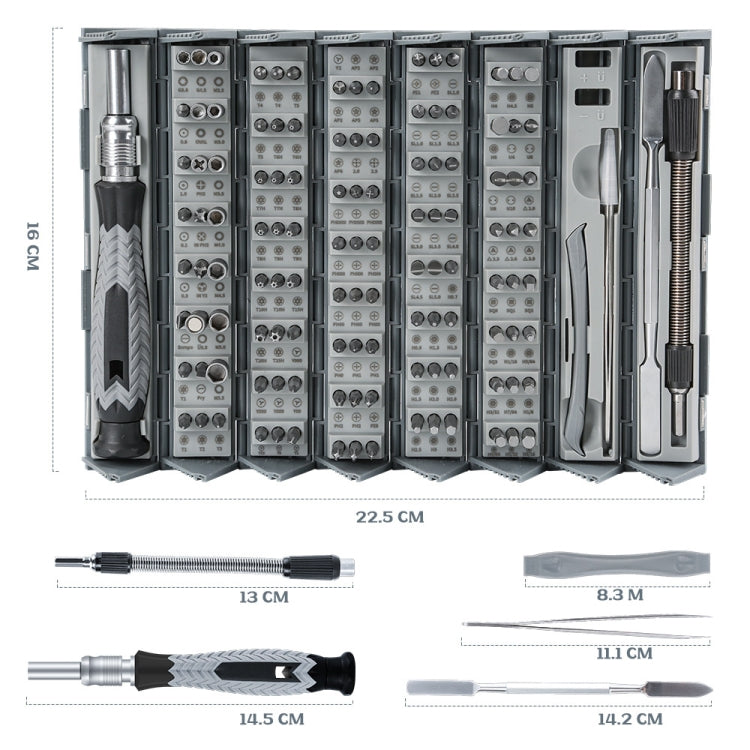 126 in 1 Bamboo Hand Screwdriver Set Multifunctional Precision Repair Set, 126 in 1