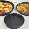 BM1075 Perforated Pizza Pan Kitchen Carbon Steel Non-stick Fruit Pie Mould Bakeware, 5 inches, 8 inches, 9 inches