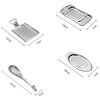 KS1001 Thicken Stainless Steel Ginger Garlic Vegetable Puree Grinder, Square, Spoon