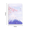 4books /Set  W752B Oil Painting Landscape A5 Coil Book Thickened Horizontal Line Notebook, Painting Peach, Sell Happiness, Star Sea