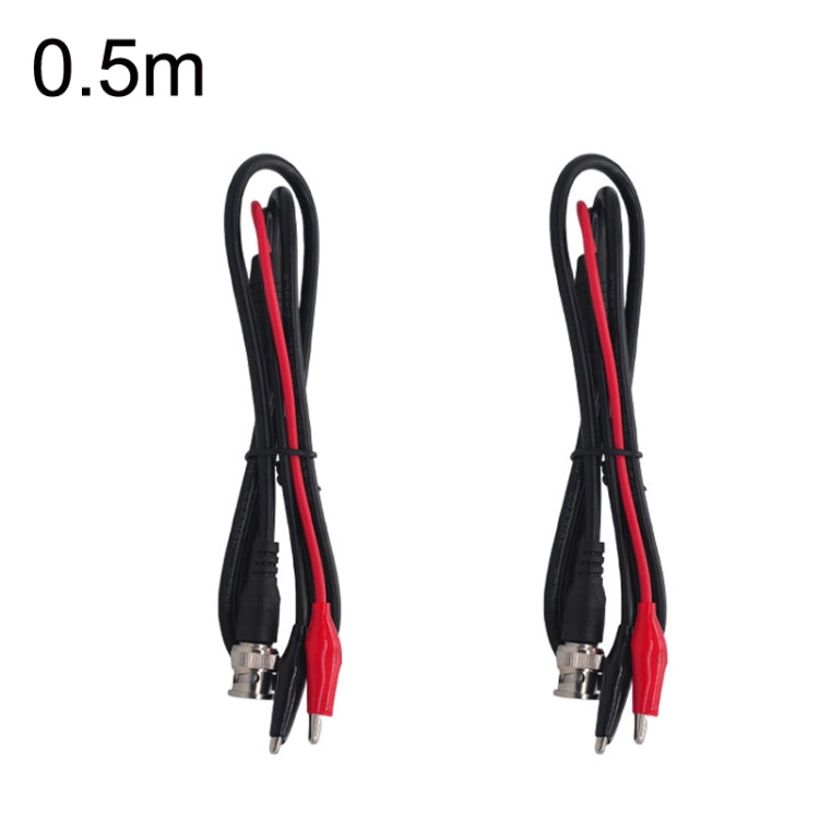 2pcs BNC To 2 x Crocodile Clips Double Head Coaxial Cable Video Cable