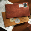 50pcs B11 Retro Style Kraft Paper Envelope Postcard Invitation Letter Stationery, Red Brown 16x11cm