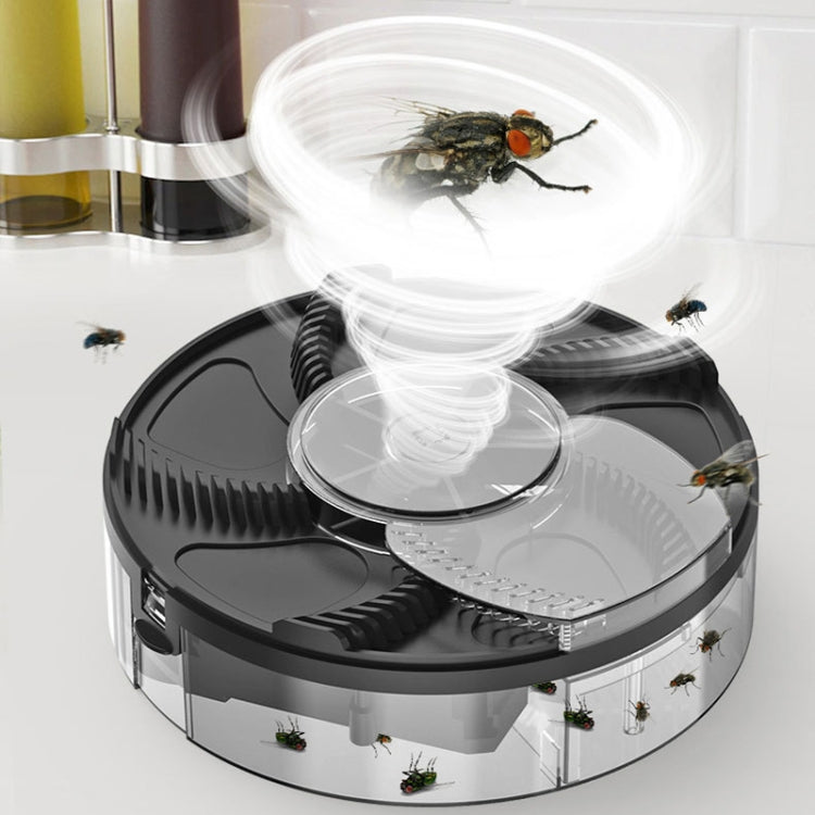 S008 Automatic Fly Killer Silent USB Household Fly Trap, Spec:, USB Type (Black), USB Type (White), Charging Type (White), Charging Type (Black)