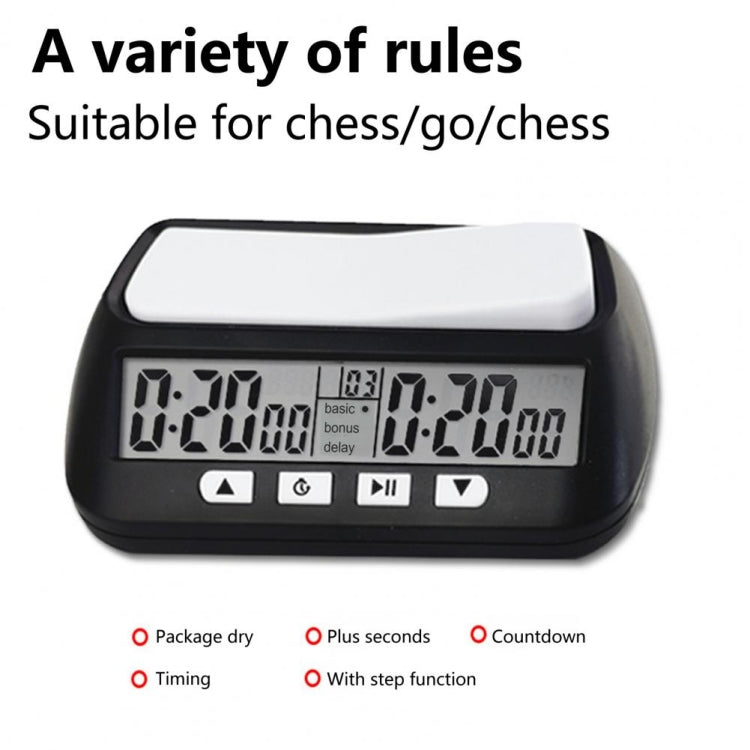 YS YS-902 Chess Timer Chess Clock for Go Tournament, YS-902 Yellow English Version, YS-902 Black English Version
