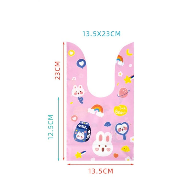 1bag Candy Packaging Bags Baking Biscuit Gift Bags, Colorful Abstract Strip, Green White Cat, Red Fried Egg, Year Rabbit, Little Rabbit and Bear, White Christmas Boy Girl, White Rainy Animal, Green Scarf Bear, Space Rabbit, Red Snow Carnival�����������...