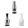 Press Kitchen Cutter Garlic Onion Pat Knife, Stainless Steel Black, Plating Silver, Plating White