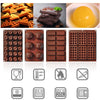 Silicone Baking Tools Cookie Chocolate Waffle Cake Mold,Style:, 6-grid Pudding Mold, 6-grid Waffle Mold, 12-grid Chocolate Mold