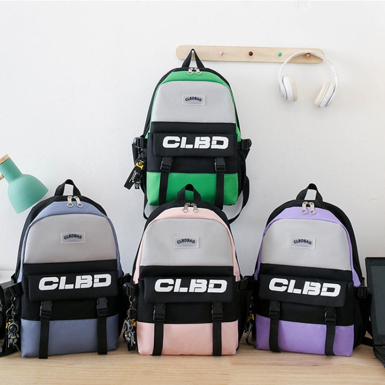 4 In 1 Students Lightweight Shoulder Bag Backpack Large Capacity Schoolbag, 4 In 1 Pink, 4 In 1 Purple, 4 In 1 Green, 4 In 1 Blue