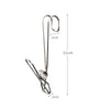 With Long Tail Clothes Drying Clip Stainless Steel Ribbon Hook Hanging Clip, 12pcs Stainless Steel