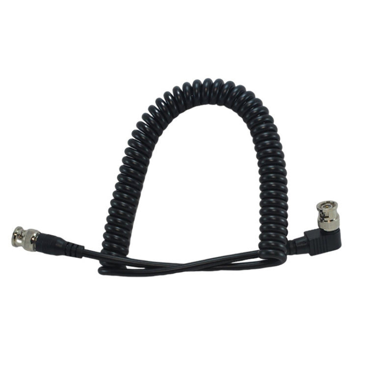 BNC Male Straight Head To Elbow Head Coaxial Spring Cable Video Cable