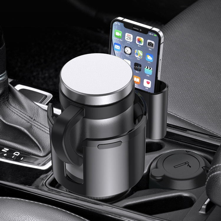 2 in 1 Car Center Console Water Cup Holder Multi-purpose Storage Box