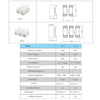 100pcs Self-Locking Push Type Ceiling Light Quick Terminal Block, CH-2, CH-3