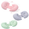 Pregnant Waist Support Cotton Pillow Side Sleepers Cushion Removable and Washable Abdomen Pillow, Pink, Green, Gray
