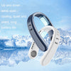 F63 Semiconductor Cooling Hanging Neck Fan USB Silent Outdoor Mini Fan, F63 White, F63 Blue