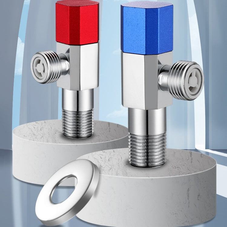 Eight Sides With Check Valve Pure Copper Angle Valve High Flow Water Inlet Valve, Eight Sides With Check Valve Blue Wheel, Eight Sides With Check Valve Red Wheel