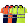 Reflective Quick-drying T-shirt Lapel Short-sleeved Safety Work Shirt, M, L, XL, XXL, XXXL, XXXXL