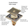 Full Copper Odor Proof Floor Drain, Style:, K7002 Gold Dual Use+Straight Row, K7002 Gold Dual Use+Magnetic Suspension, K7003 Chrome Plated Single Use+Straight Row, K7003 Chrome Plated Single Use+Magnetic Suspension��������������������������������������...