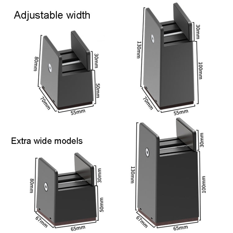 4pcs/set Adjustable Furniture Heightening Feet Pad, 50mm High, 100mm High