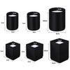 2pcs/set Furniture Carbon Steel Wraparound Heightening Foot Pad, Style:, Round 4x5cm (Black), Round 4x5cm (Brown), Round 6x5cm (Black), Round 6x5cm (Brown), Round 6x10cm (Black), Round 6x10cm (Brown), Square 4x5cm (Black), Square 4x5cm (Brown)���������...