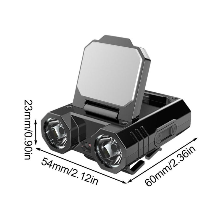 HW-888  XPE+2835 LED Multi-light Source Induction Headlamp Clip on Hat Light, HW-888 Hat Light