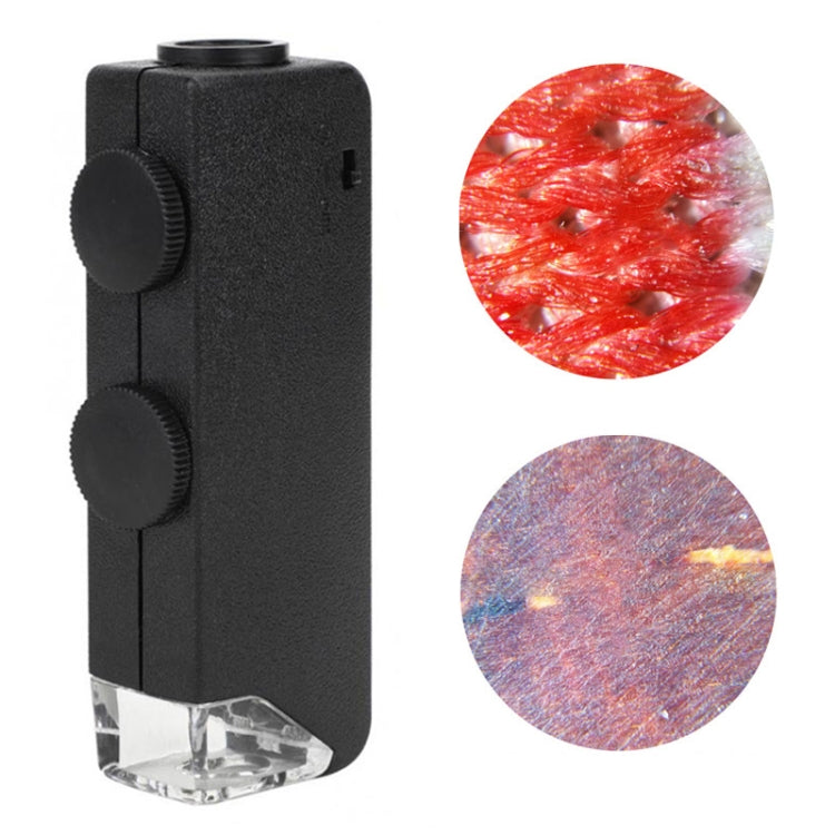 MG10081-1 60-100X Adjustable Focus Magnifier LED Light Pocket