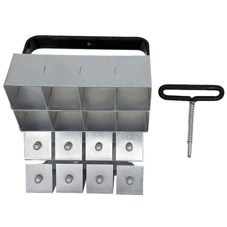 Handheld Seedling Soil Blocker Makes Eight 2 by 2 Inches Soil Blocks for Garden Prep, Eight 2 by 2 Inches