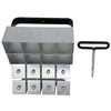 Handheld Seedling Soil Blocker Makes Eight 2 by 2 Inches Soil Blocks for Garden Prep, Eight 2 by 2 Inches