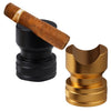 Metal Portable Cigar Holder Large Diameter Smoke Slot Non-slip Bottom, Cigar Holder Black, Cigar Holder Gold