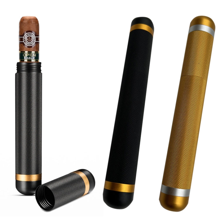 Convenient Metal Cigar Humidor Cigar Storage Tube, Cigar Storage Tube Black, Cigar Storage Tube Gold