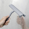 Car Glass Silicone Wiper Household Bathroom Manual Cleaning Scraper, Gray, Black