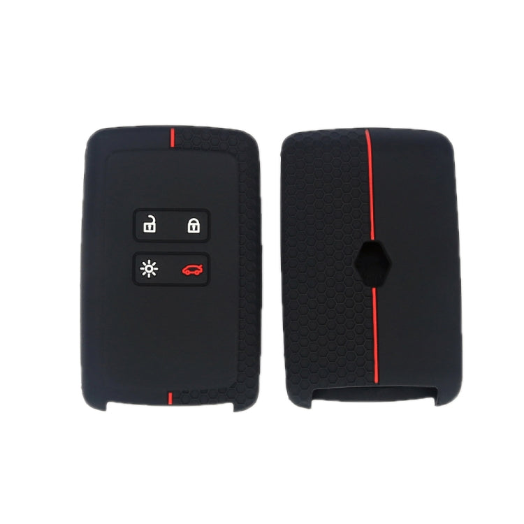 For Renault Koleos/Megane 2pcs 4 Button Honeycomb Pattern Silicone