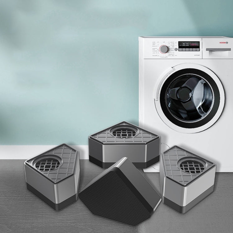 BS-XYJJD Household Washing Machine Refrigerator Non-slip Shock-absorbing Floor Mat, 4pcs Single-layer, 4pcs Double-layer, 4pcs Three-layer