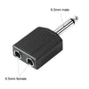 10pcs 6.5mm Male Mono To Dual 6.5mm Female Audio Conversion Connector, 6.5mm Male To Dual 6.5mm Female