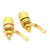 10pcs Speaker Gold-plated 4MM Banana Plug Terminal, 10 in 1
