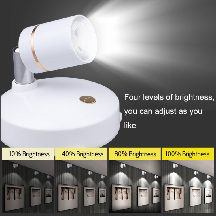 TL005 Battery Type Cabinet Background Wall LED Anti-glare Spotlights Gallery Decorative Lights, Battery Type without Remote Control, Battery Type with Remote Control