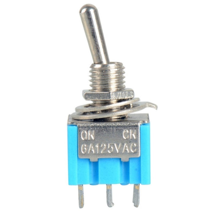 10pcs 6 Pin 2-speed Rocker Toggle Button Switch, MTS-202