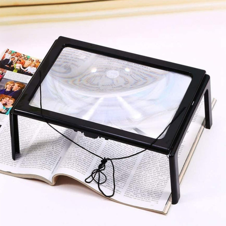 WJ10015 Full Page Reading LED Light Three-dimensional Folding Bracket