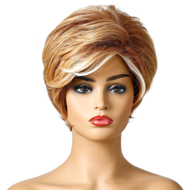 WIG-181 Ladies Short Curly Hair High Temperature Silk Wig Chemical Fiber Headgear, WIG-181