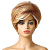 WIG-181 Ladies Short Curly Hair High Temperature Silk Wig Chemical Fiber Headgear, WIG-181