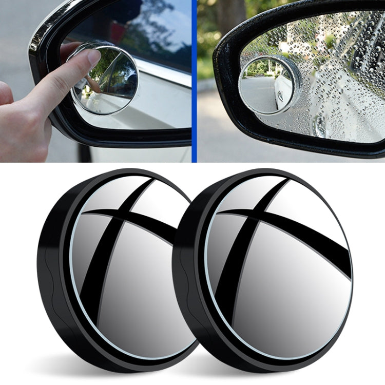 1pair Reversing Mirror Small Round Mirror HD Large View Suction Cup