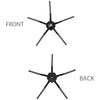 For Roborock S7 / T7S / T7S Plus G10, 4pcs Black Side Brush, 4pcs White Side Brush, 1pc Main Brush Cover