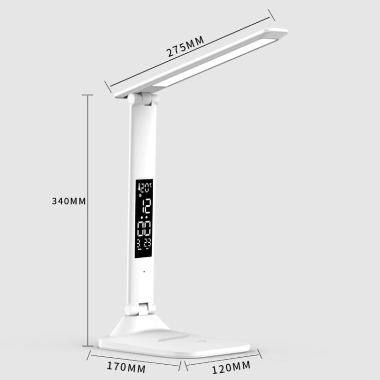 LED Intelligent Digital Display Foldable Desk Lamp, Style:, Charging 2000mAh, Charging 3200mAh, Double Head USB Straight Plug, Double Head Charging 2000mAh, Double Head Charging 3200mAh